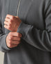 Men's French Rib Half Zip - Dark Charcoal